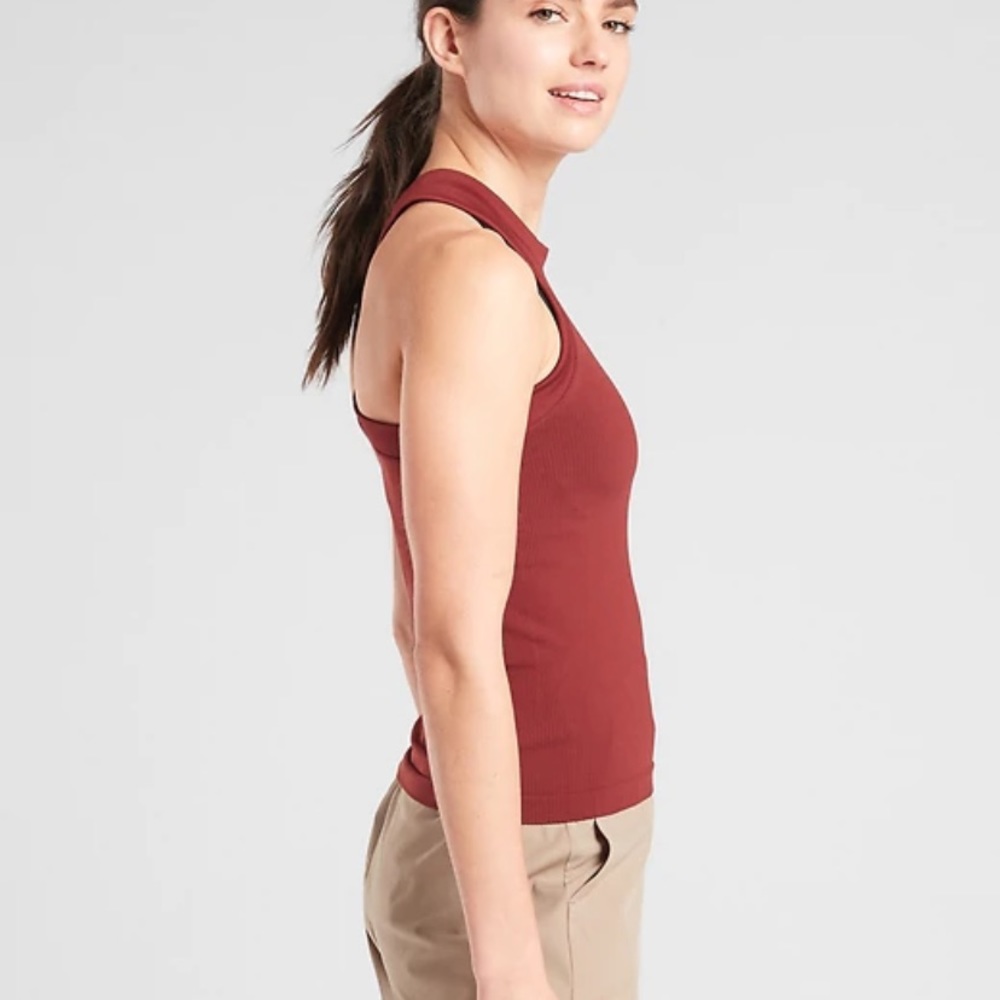 NWT Athlete Renew Racerback Tank // Russet Brown - Picture 3 of 8